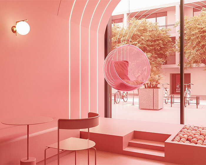 studio futura designs a walk-in-dream experience for gelato store in doha