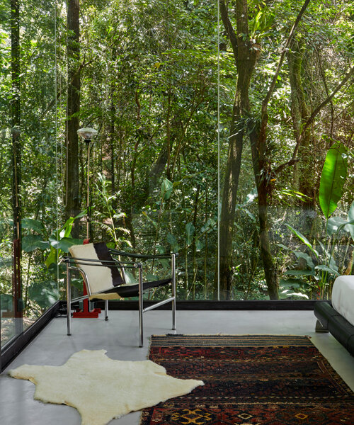 ângela roldão designs the 'glass house' for minimalist living in brazil