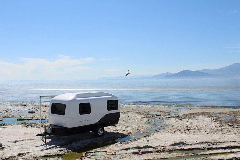 happier camper's 'traveler' trailer captures the magic of modular to get you off the grid