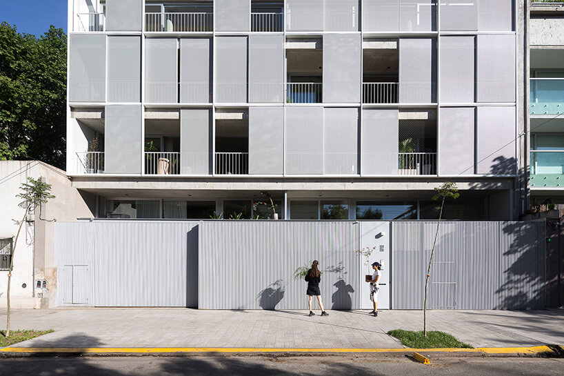 studio smud's sucre 812 apartments are wrapped in a translucent facade