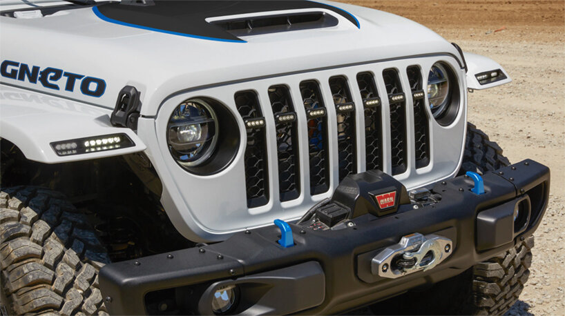 jeep's 'magneto' electric wrangler is a manual off-roader that won't