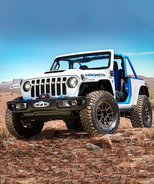 jeep plans its 'magneto' electric wrangler as a manual off-roader that will never stall out