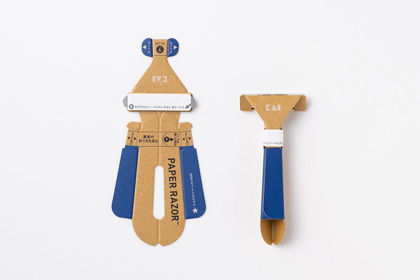 world's first disposable paper razor by kai wins GOOD DESIGN award 2021