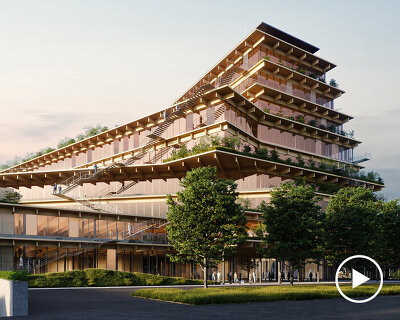kengo kuma starts work on 'welcome', a biophilic mixed-use complex in milan