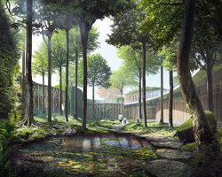kengo kuma-designed hans christian andersen museum set to open in denmark