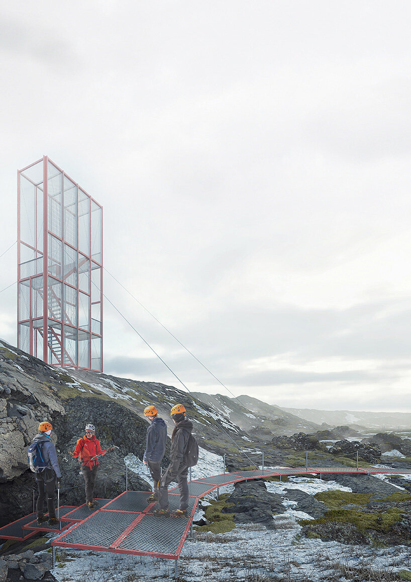 KOGAA unveils 'ICE TOWER', a viewing platform within icelandic landscape