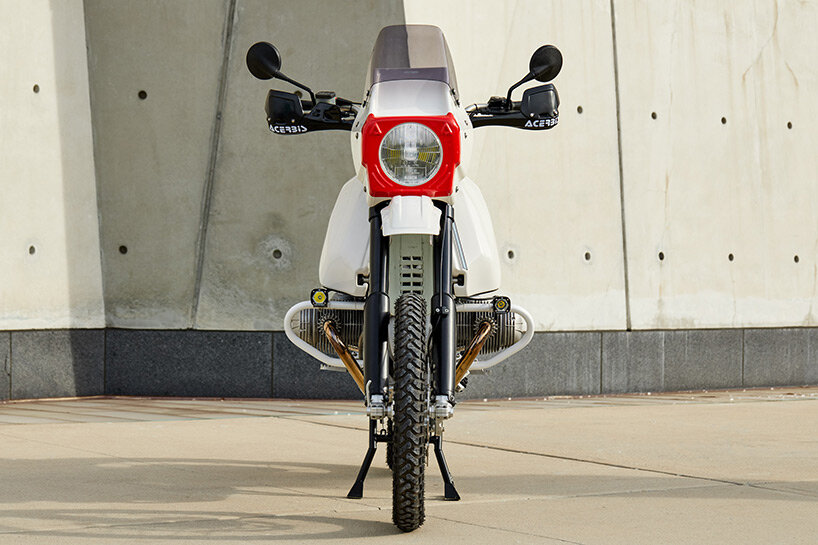 matias corea designs MYTH 001, a custom BMW R80G/S for an intensive future journey