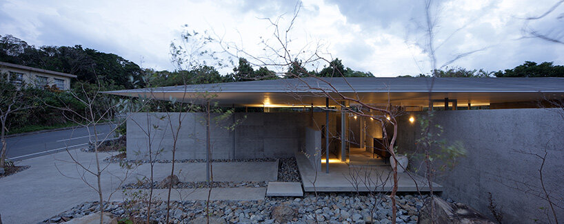 matsuyama architect and associates designs island house in japan to withstand typhoons