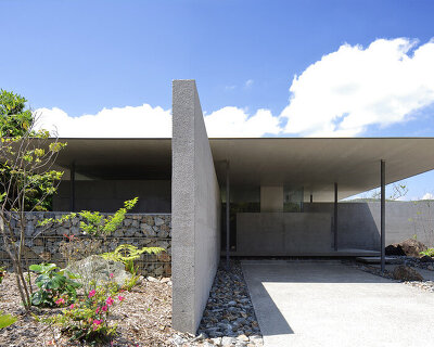 matsuyama architect and associates designs island house in japan to withstand typhoons