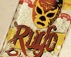mexican wrestling masks & intricate flourishes adorn new 'rudo and tecnico' tequila bottle