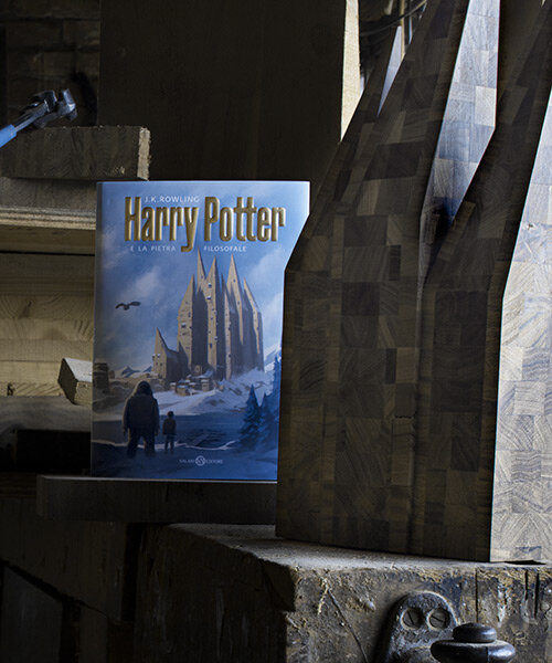 michele de lucchi + AMDL CIRCLE design harry potter book covers to blend fantasy and contemporary architecture