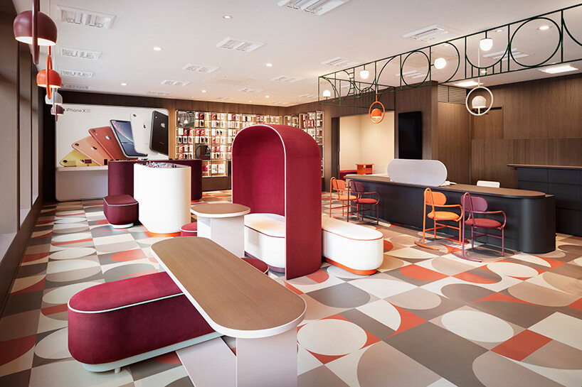 nendo unveils two-façade design for docomo, japan's largest mobile phone operator