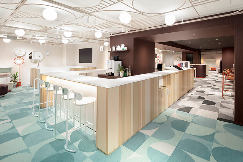 nendo unveils two-façade design for docomo, japan's largest mobile phone operator