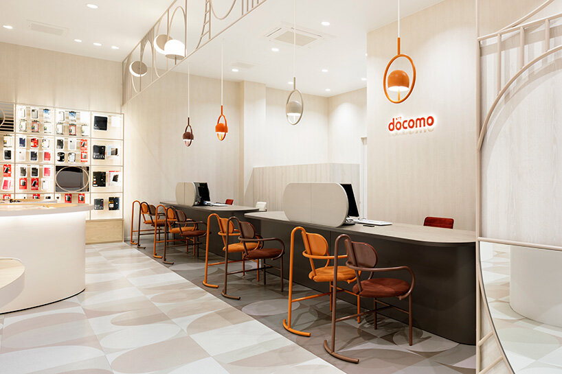 nendo unveils two-façade design for docomo, japan's largest mobile phone operator