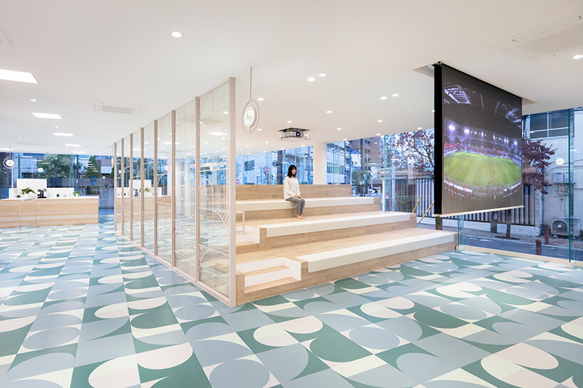 nendo unveils two-façade design for docomo, japan's largest mobile phone operator