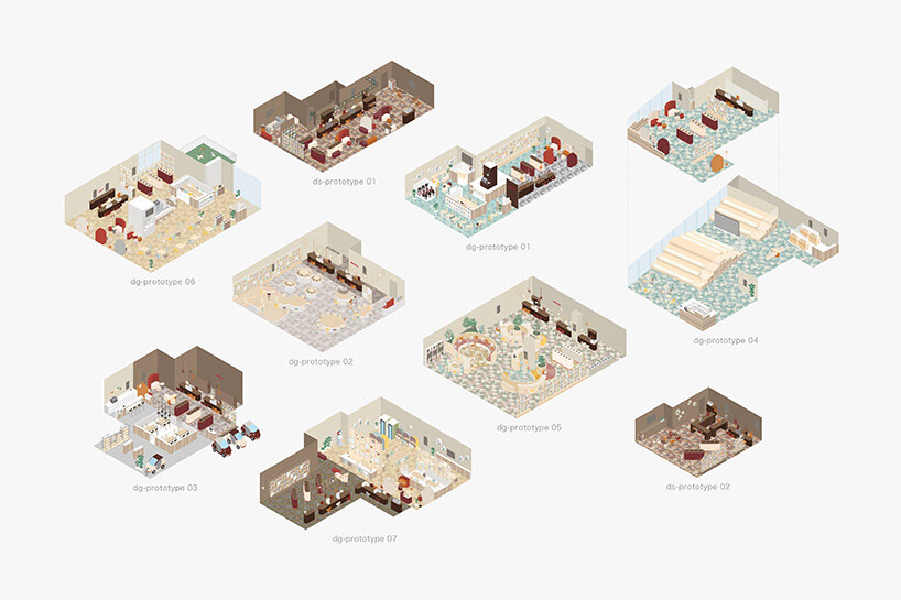 nendo unveils two-façade design for docomo, japan's largest mobile phone operator