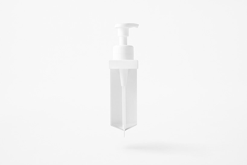 nendo tackles plastic waste with replaceable paper carton soap dispenser