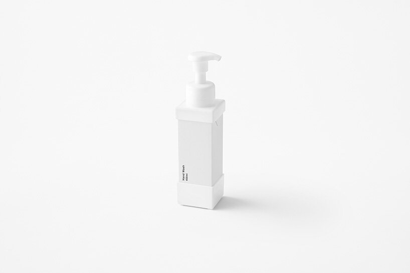 nendo tackles plastic waste with replaceable paper carton soap dispenser