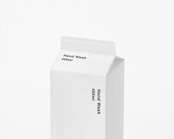 nendo tackles plastic waste with replaceable paper carton soap dispenser