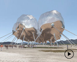 OF. studio proposes a moving, cloud-like object to generate solar energy in remote locations