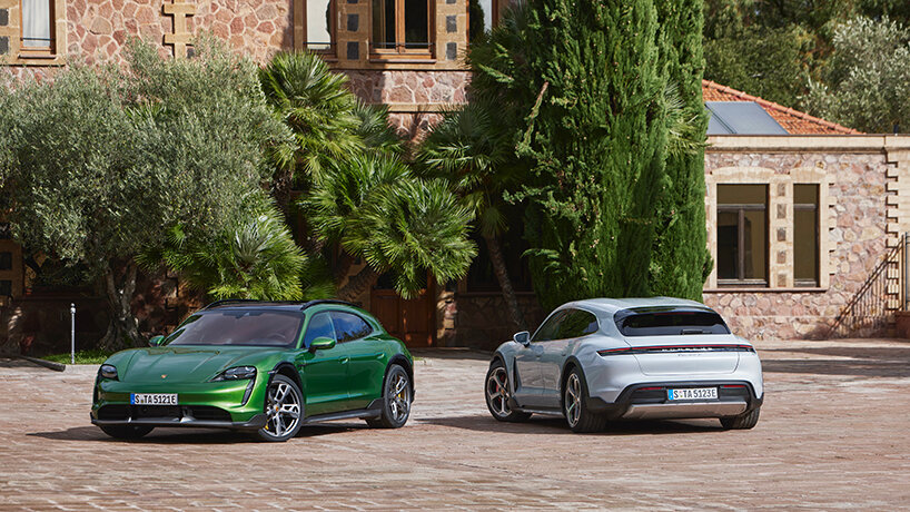electric driving goes off-road with porsche taycan cross turismo estate