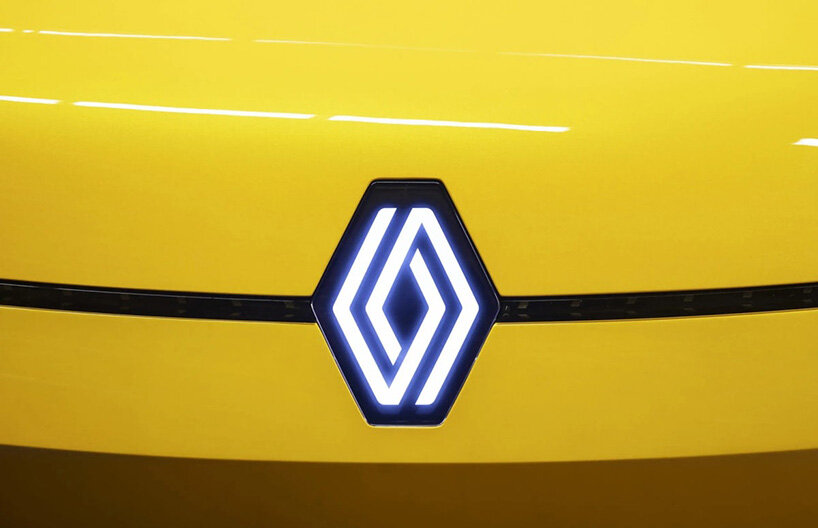 renault updates its diamond-shaped logo with a new 