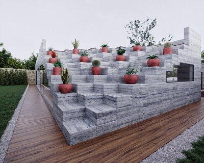 REST arquitectura's stepping casa lulá' reinterprets the monumental pyramids of oaxaca