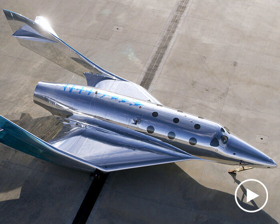 virgin galactic unveils mirror-clad 'VSS imagine,' its first spaceship III