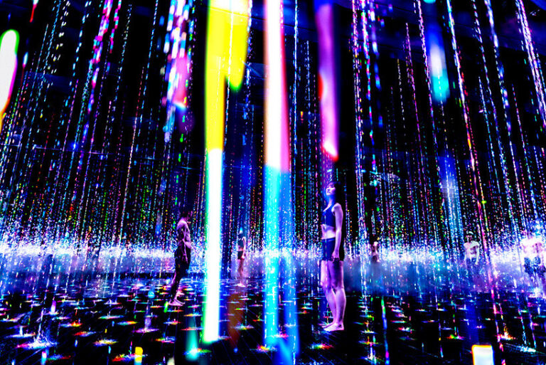 teamLab stages immersive art and sauna experience in tokyo