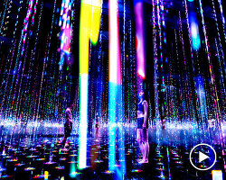 teamLab stages immersive art and sauna experience in tokyo
