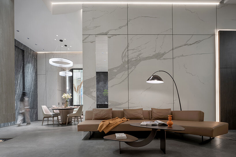 willow design fashions neolith's shenzhen showroom from sintered stone