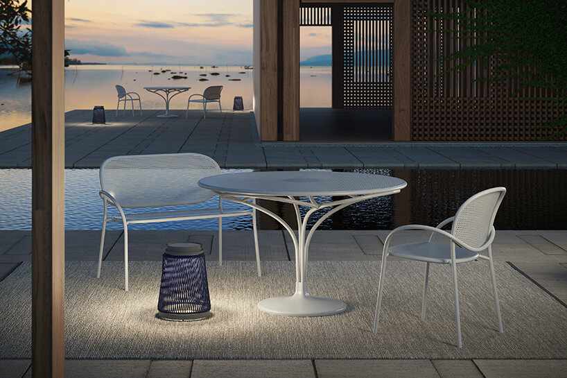 unopiù's expanded outdoor furniture collections create harmony with nature