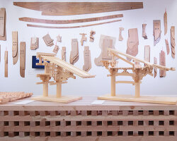 new york's japan society exhibits traditional japanese carpentry tools in set by sou fujimoto