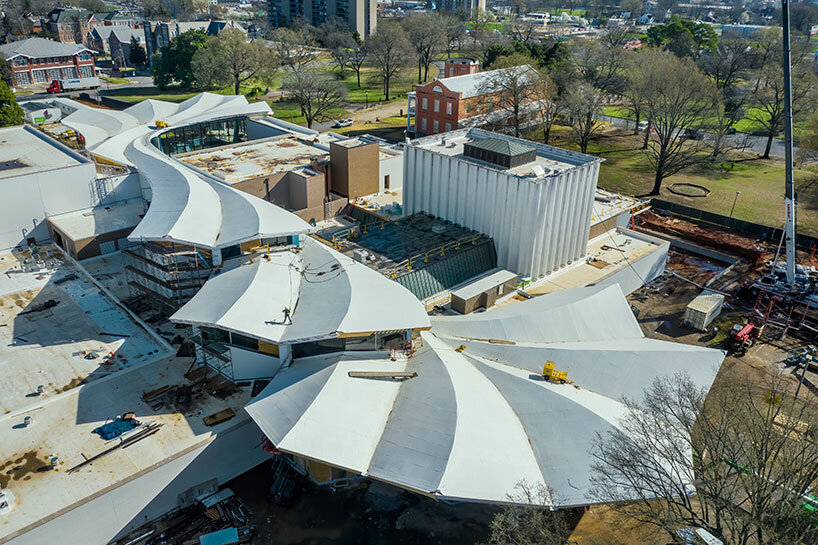 Studio Gang S Arkansas Museum Takes Shape With Signature Roof