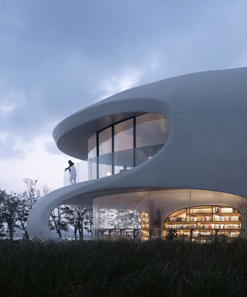 MAD architects completes its wormhole library, dubbed 'cloudscape of haikou'