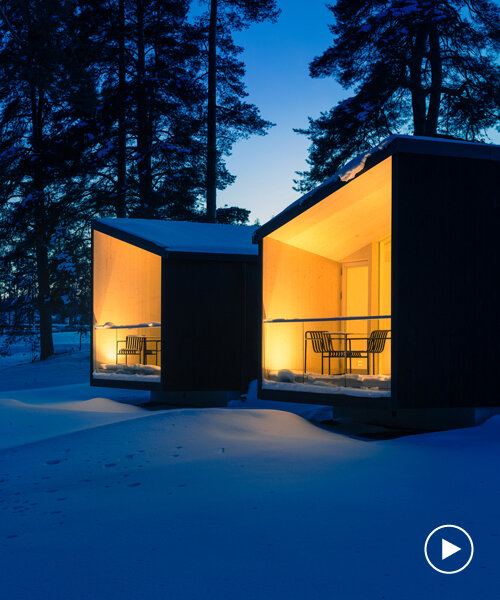 studio puisto clusters its 'uni villas' to create a micro resort in finland