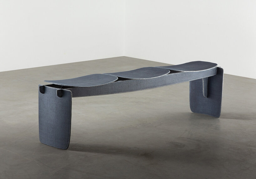 A+A cooren new collection of textured aluminum furniture designboom