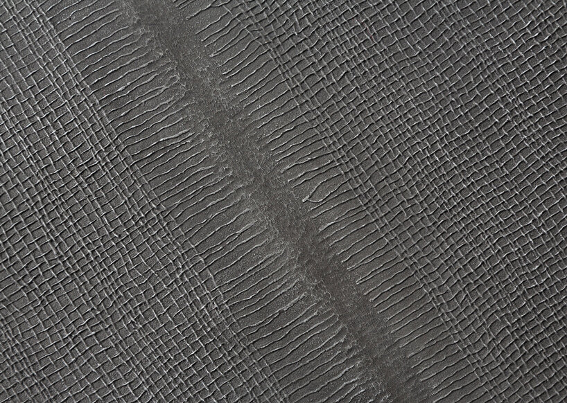 finely textured aluminum adorns A+A cooren's minimal furniture collection