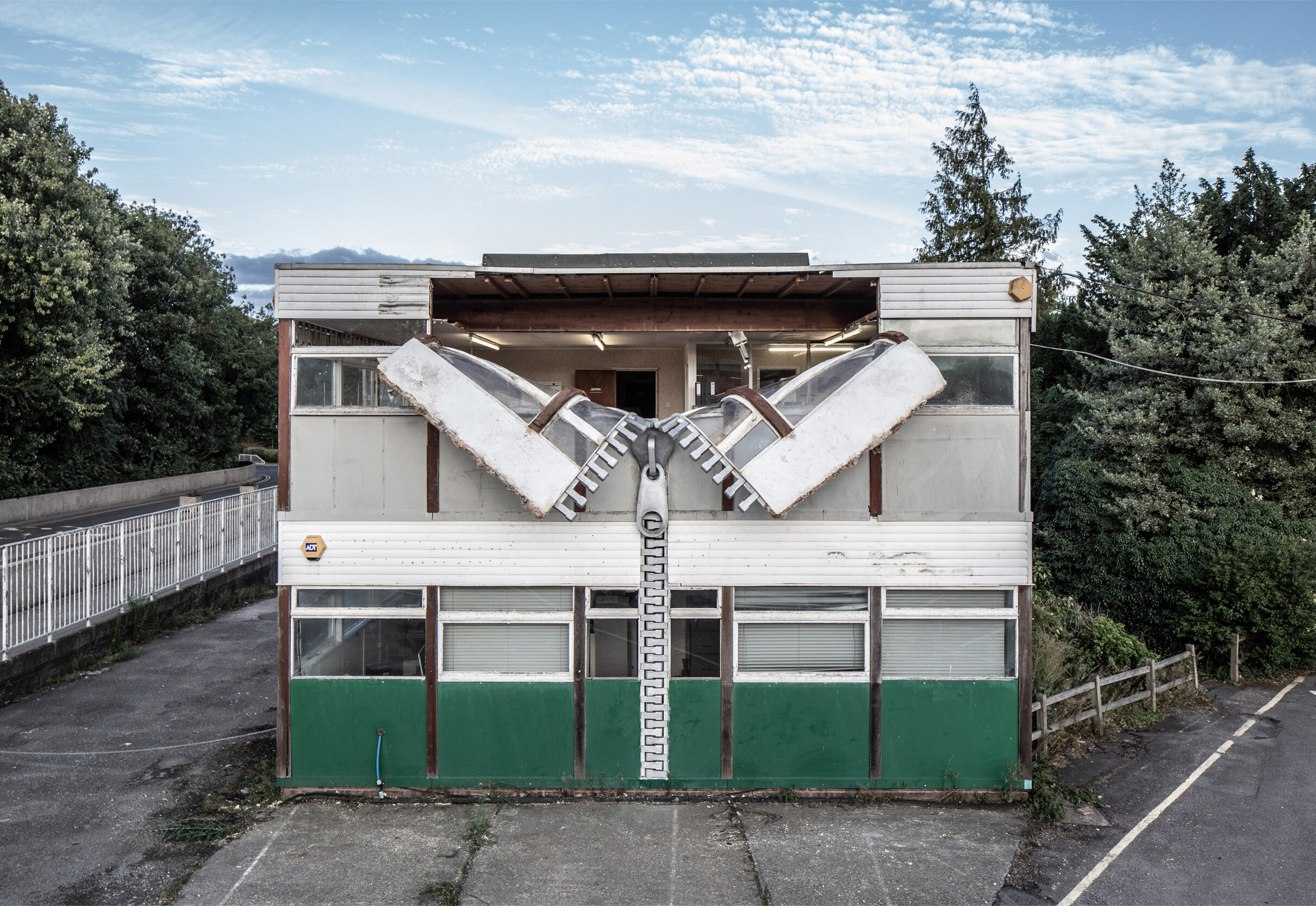 unzipping the ordinary: alex chinneck on bending reality through art, awe, and accessible experiences