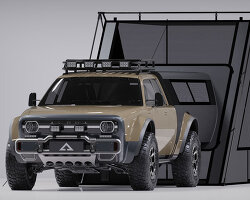 alpha motor seeks more adventure with its purely electric WOLF+ pickup truck
