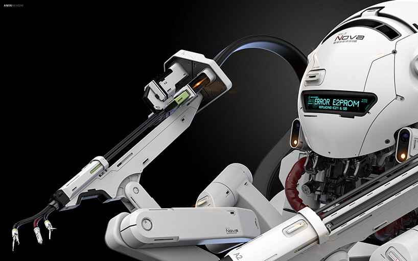 the SN-3 nova is a maintenance robot dog by amin akhshi