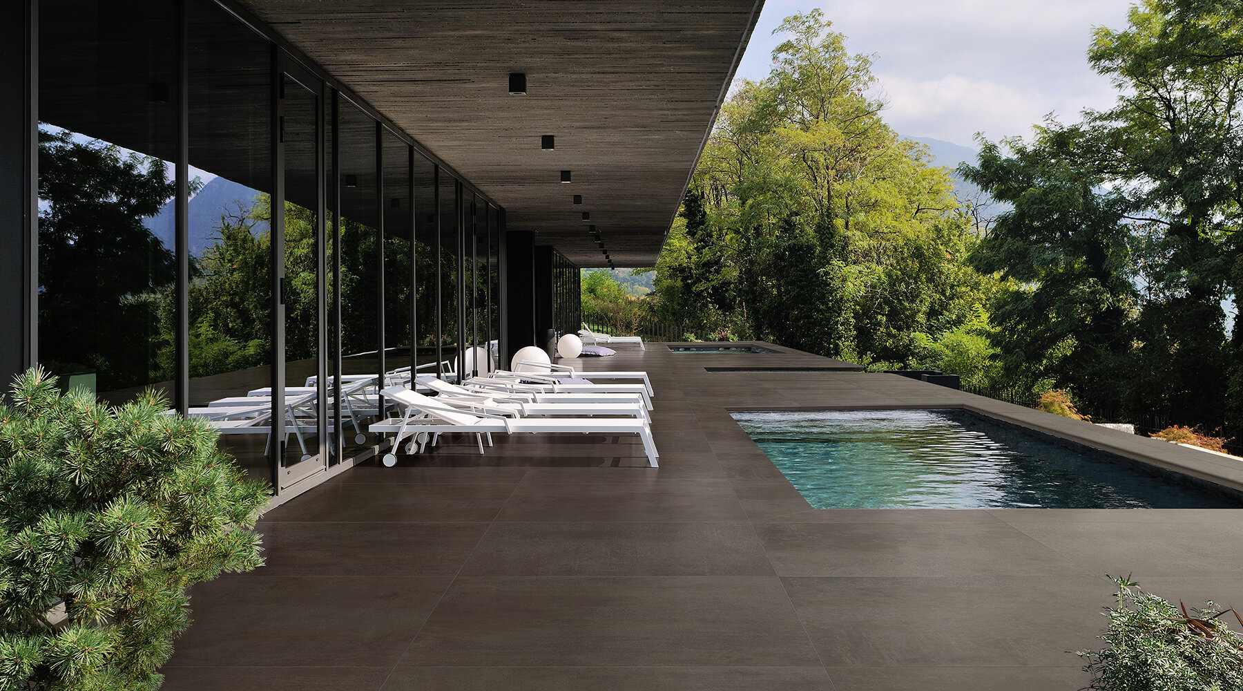 atlas concorde's hand troweled, concrete look tiles span in and ...