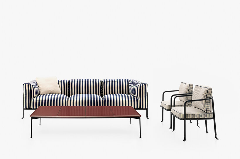 airplane-inspired borea for B&B italia grants eclectic outdoors harmony