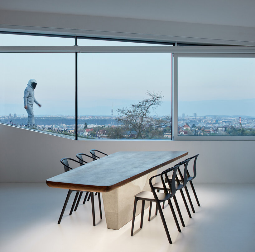 COLL COLL integrates smart technologies into a spiral-shaped villa in prague