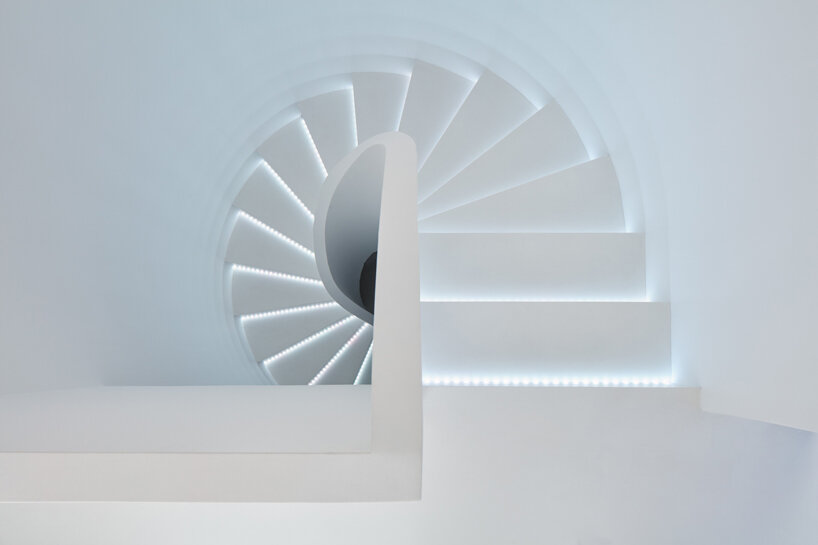 COLL COLL integrates smart technologies into a spiral-shaped villa in prague