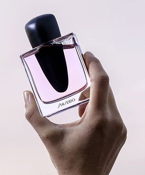 constance guisset unveils 'ginza' perfume bottle with monolith-like cap for shiseido
