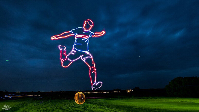frodo álvarez takes five drones to the sky to depict a massive sports titan