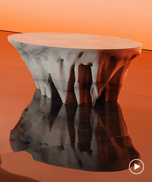 duffy london creates desert landscapes with sculpted marble, monument valley coffee table
