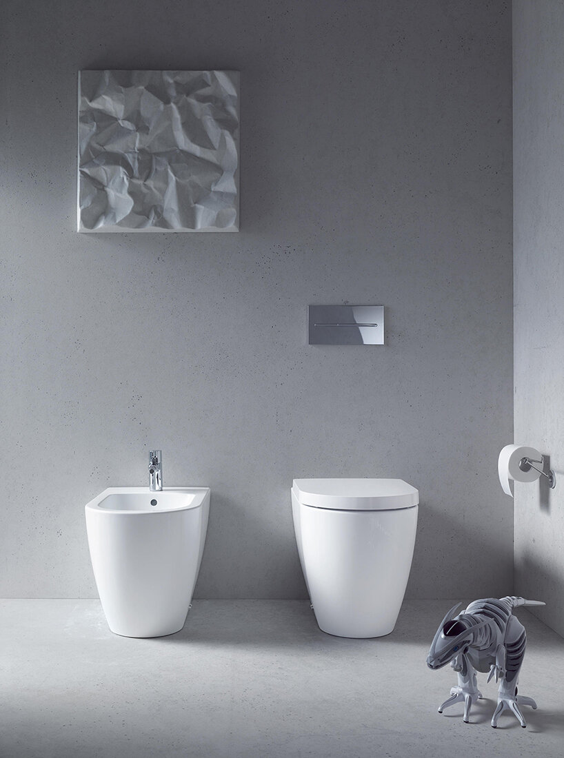 duravit’s hygieneflush pairs vortex power with antibacterial ceramic glaze