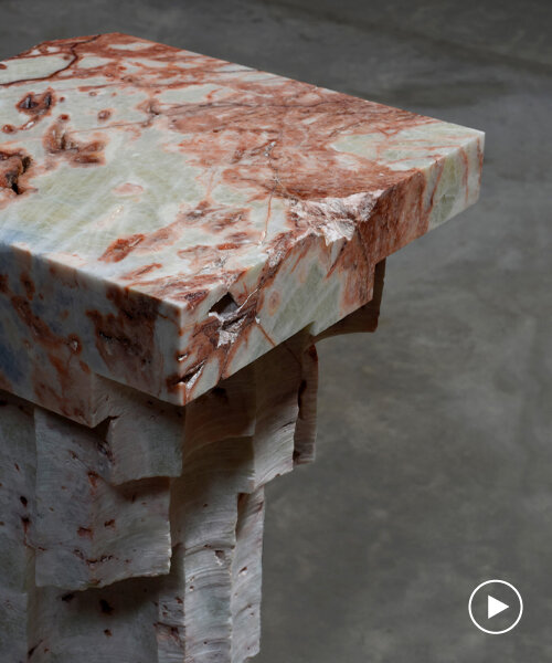 EWE studio's marble altar tables reference pre-hispanic rituals and sacrifices
